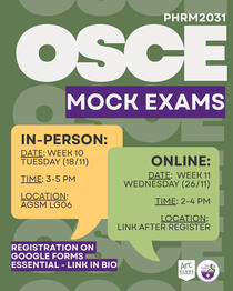PHRM2031 Mock Orals Sign Ups Closed!